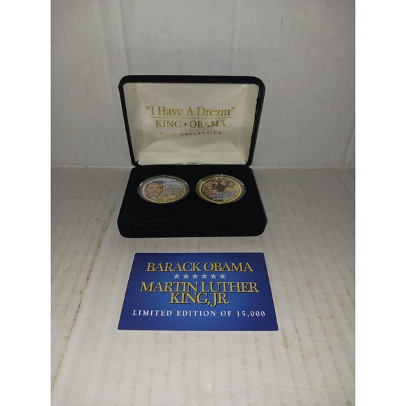 "I Have A Dream" King-Obama Coin Collection - Picture 1 of 7